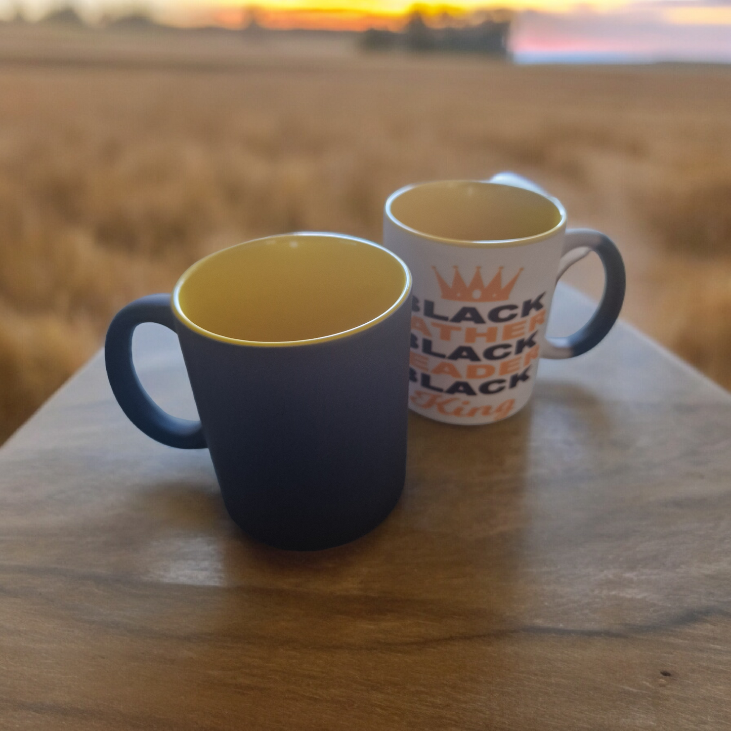 Black Father, Black Leader, Black King Colour Changing Mug